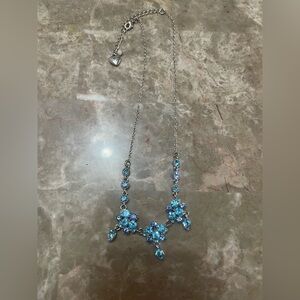 Betsey Johnson Blue Floral Necklace